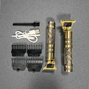 Golden Usb Vintage T9 Hair Cutting Hair Clipper Shaver