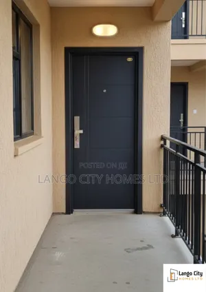 Single Black Steel Doors