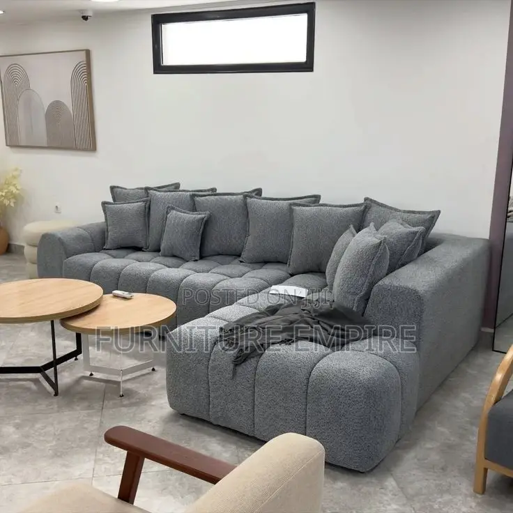 Serene Cushy 6 Seater Bubble L Sofa