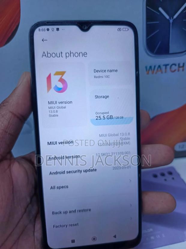 Xiaomi Redmi 10C 128 GB Green - thumbnail 3