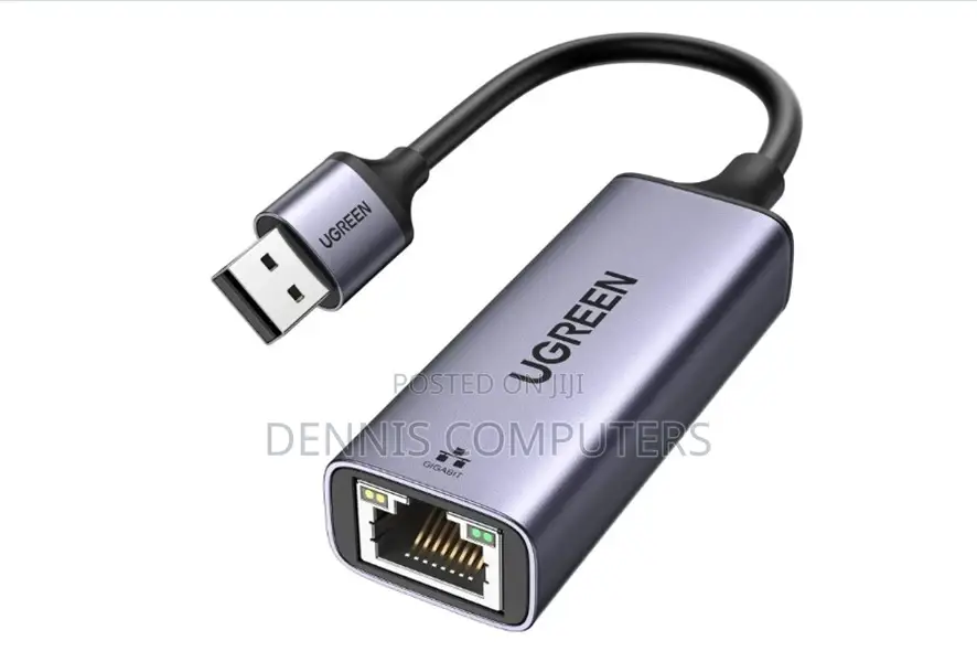 Ugreen Usb to Rj45 Ethernet Adapter Aluminum Case (Space Gray)