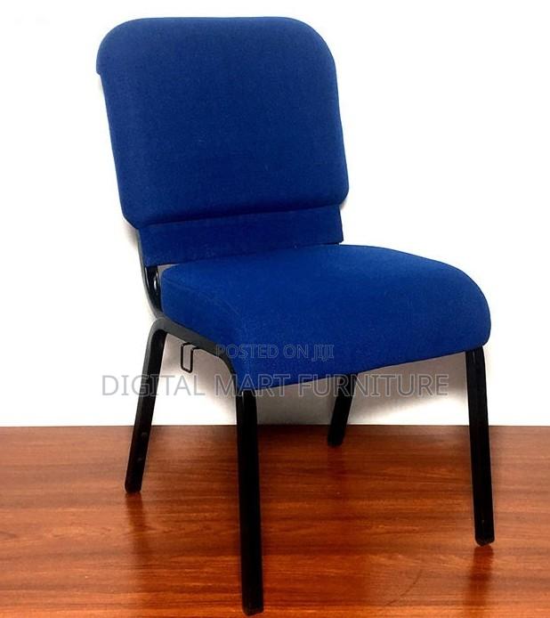 Blue Black Four Legged Chair
