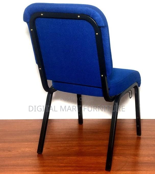 Blue Black Four Legged Chair - thumbnail 5