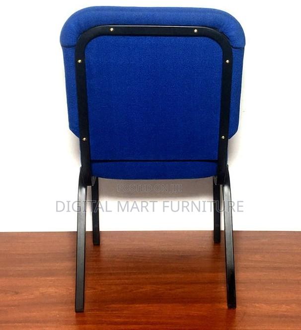 Blue Black Four Legged Chair - thumbnail 6