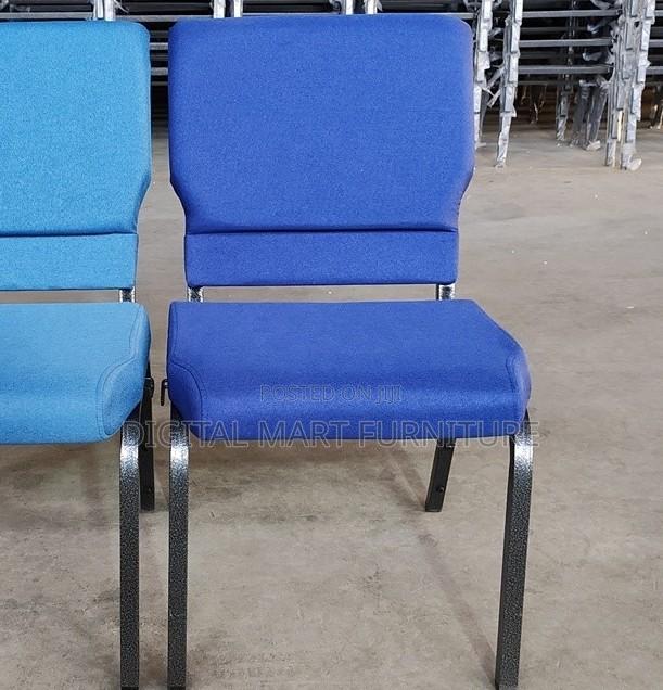 Blue Black Four Legged Chair - thumbnail 7