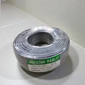 High Durability 4.0mm Twin With Earth Flat Electrical Wiring Cable