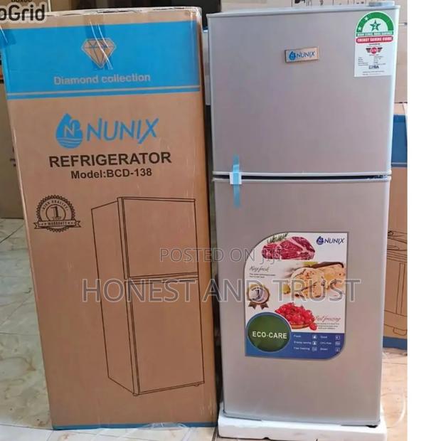 Nunix Dcd208sd 208 Litres Double Door Fridge Brown Coated