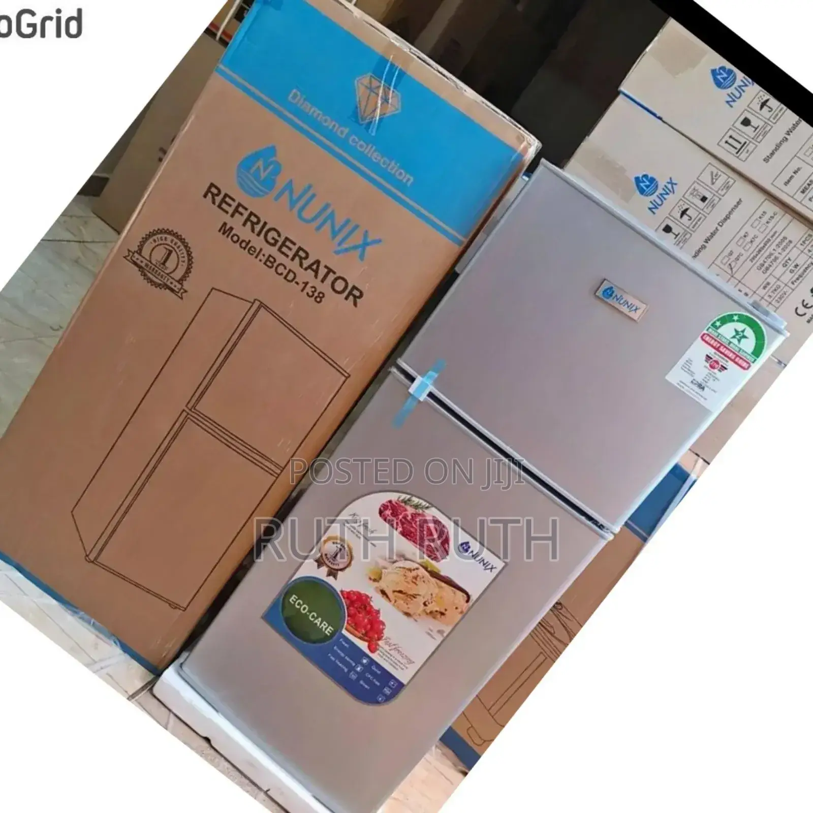 210 Litres Nunix Double Door Fridge Bcd208sd