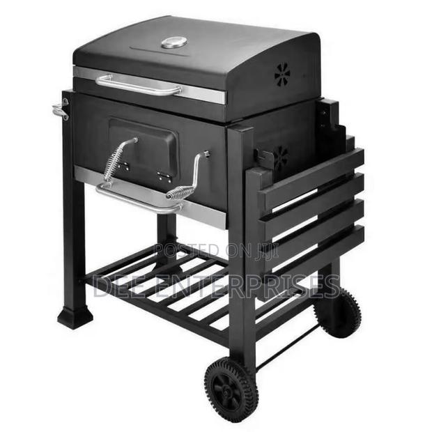 Barbecue Portable Grill Large Charcoal Trolley - thumbnail 2
