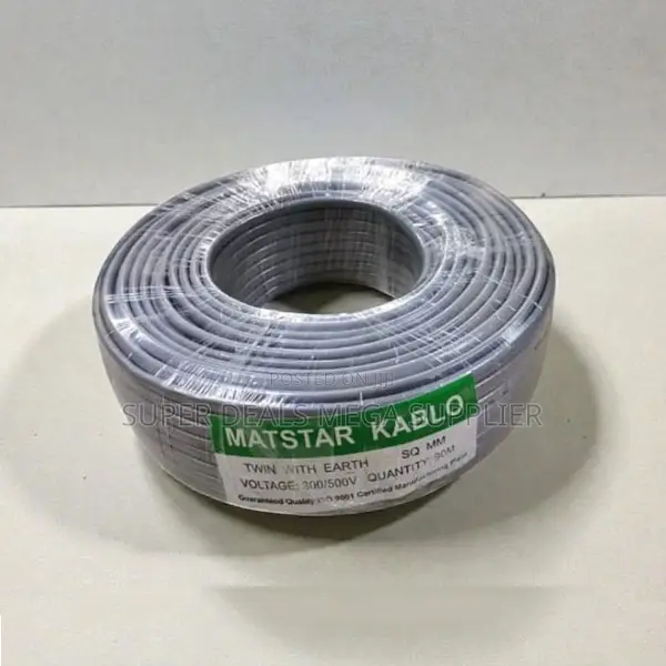 90 Metres Long 4.0mm Twin With Earth Flat Electrical Wiring Cable