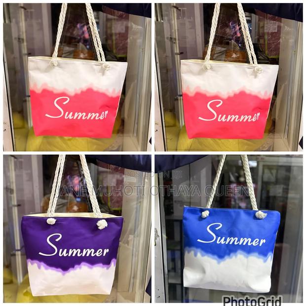 Summer Vibes' Large Capacity Women Beach/ Market Ba