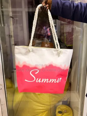 Summer Vibes' Large Capacity Women Beach/ Market Ba