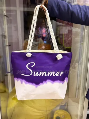 Summer Vibes' Large Capacity Women Beach/ Market Ba