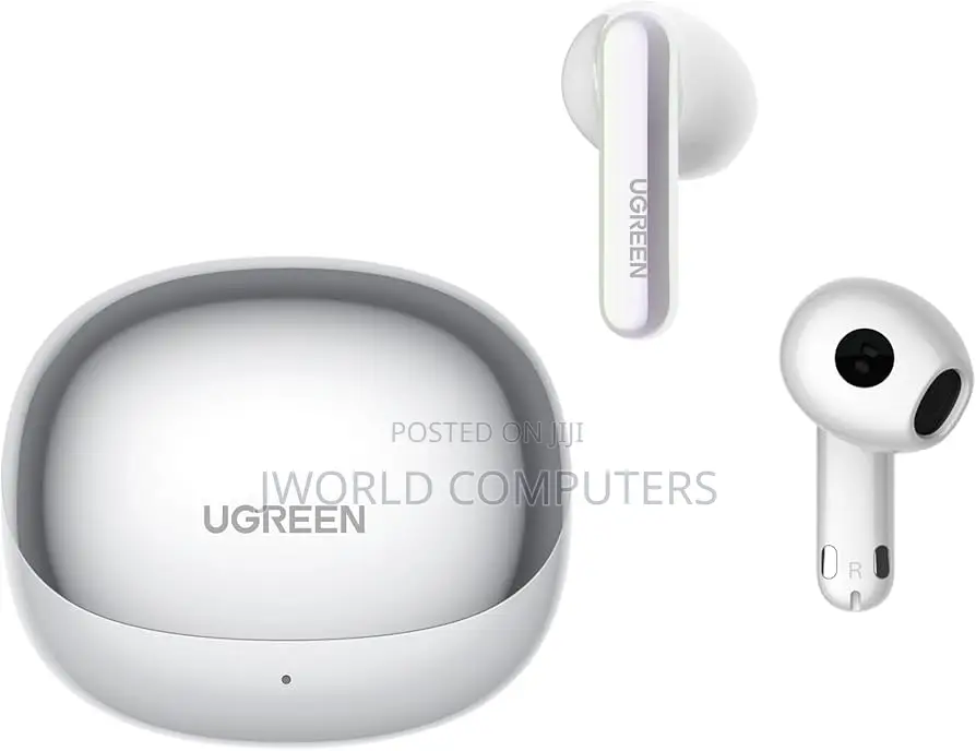 Ugreen Hitune H6 Pro Hybrid Active Noise-Cancelling Earbuds - White