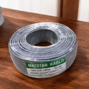 Flame Retardant 1.5mm 90m Twin With Earth Flat Electrical Cable