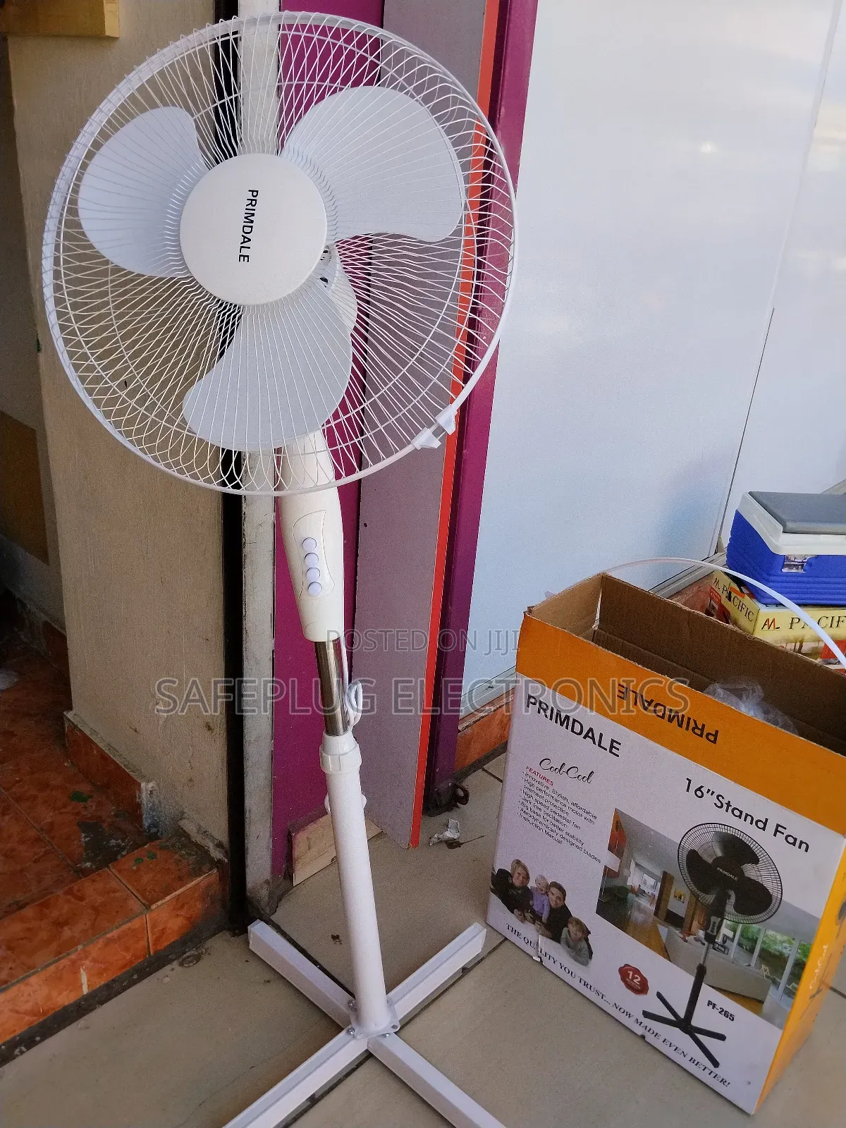 Standing Fan Primadel 16 Inches Standing Fan White