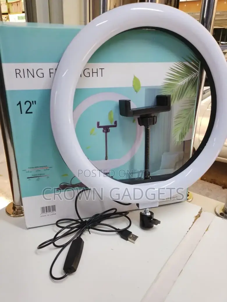 12 Inch Led Ring Light With Phone Holder Stand
