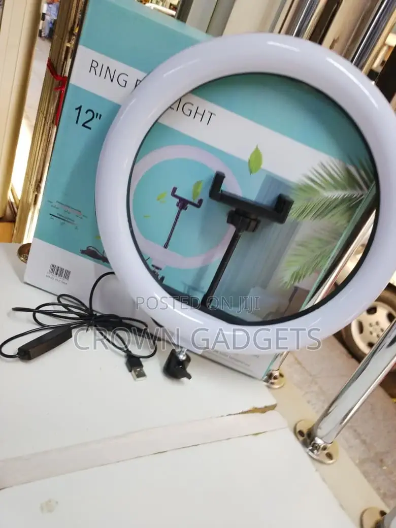 12 Inch Led Ring Light With Phone Holder Stand