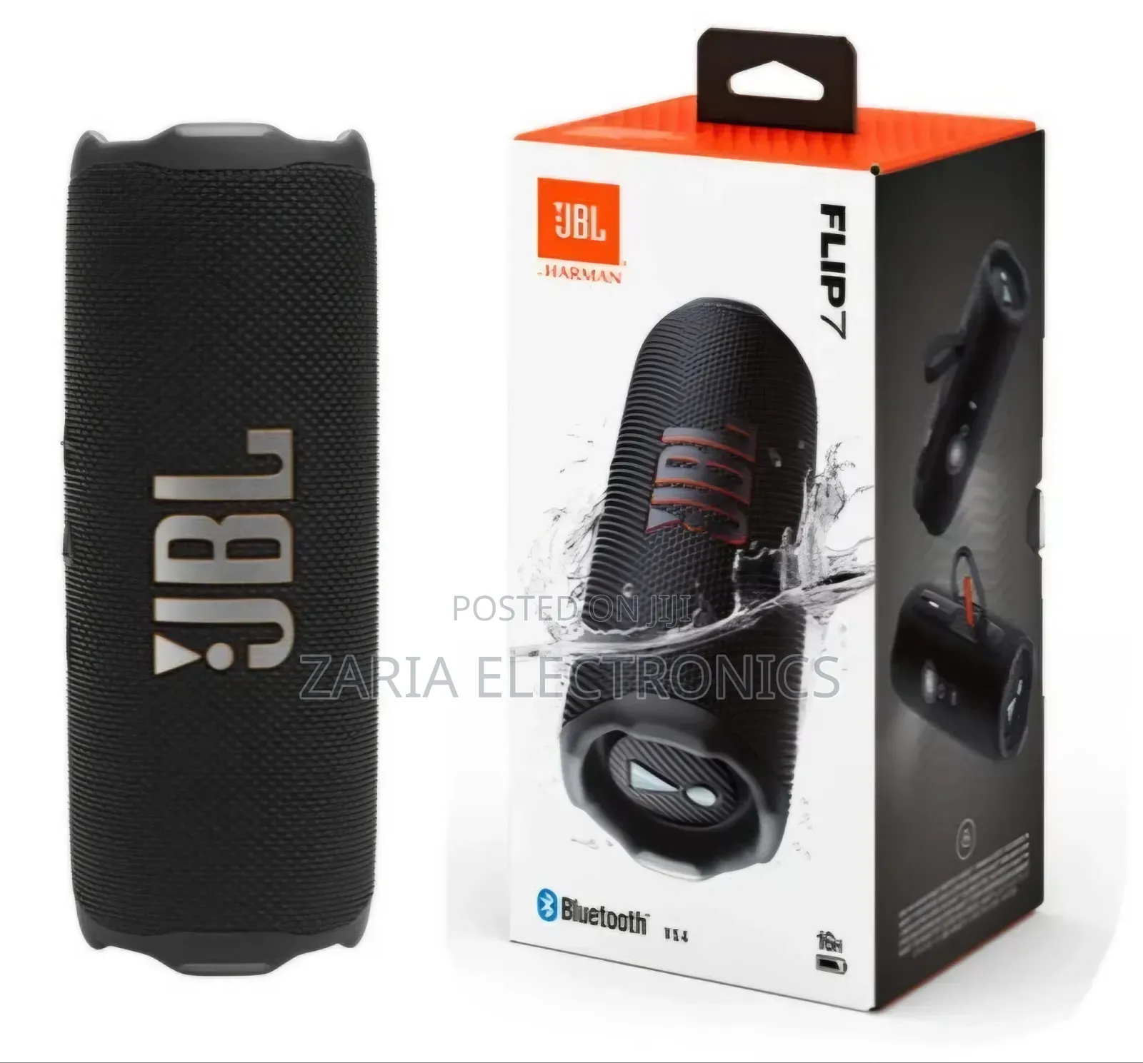 JBL Flip 7 Bluetooth Speaker, 16hrs Play Time