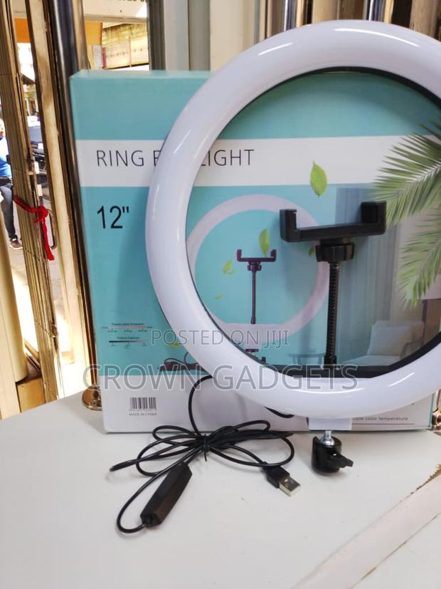 12” Led Ring Light Dimmable With Warm Cool Modes - main view