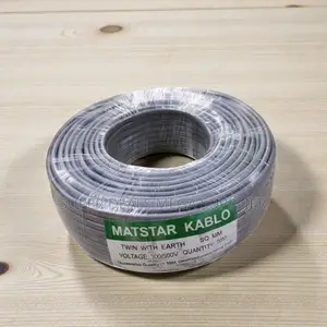 Ultra High Quality 4.0mm Twin With Earth Flat Electrical Wiring Cable
