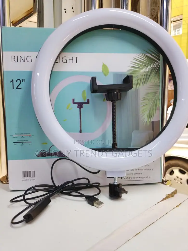 12 Inch Led Ring Light With Stand Phone Holder