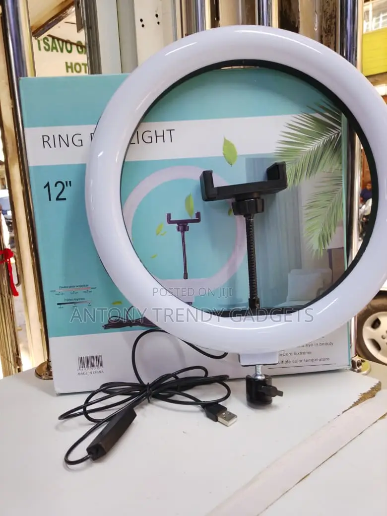 12 Inch Led Ring Light With Stand Phone Holder