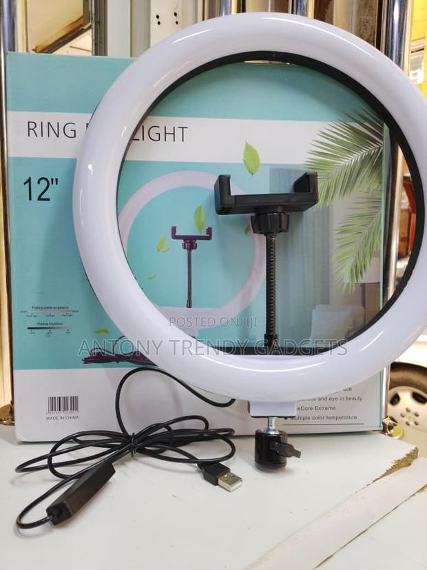 Usb Powered 12” Ring Light With Stand for Video Makeup - main view