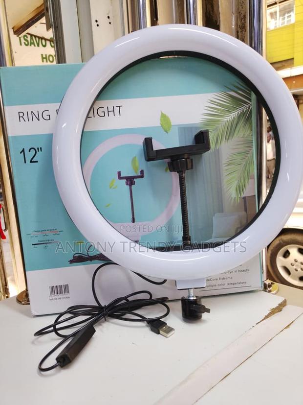 Usb Powered 12” Ring Light With Stand for Video Makeup - thumbnail 3