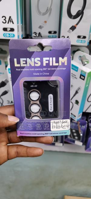 Skinkart Samsung Galaxy Z Fold 7 Camera Lens Protector -Gold - thumbnail 2