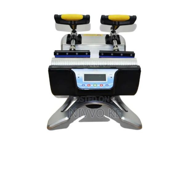 Dual-Station Mug Heat Press for Continuous Sublimation Printing