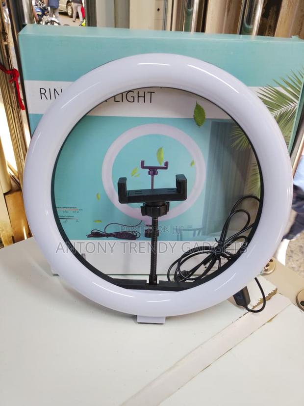 Portable 12” Led Ring Light With Stand – Dimmable Modes - main view