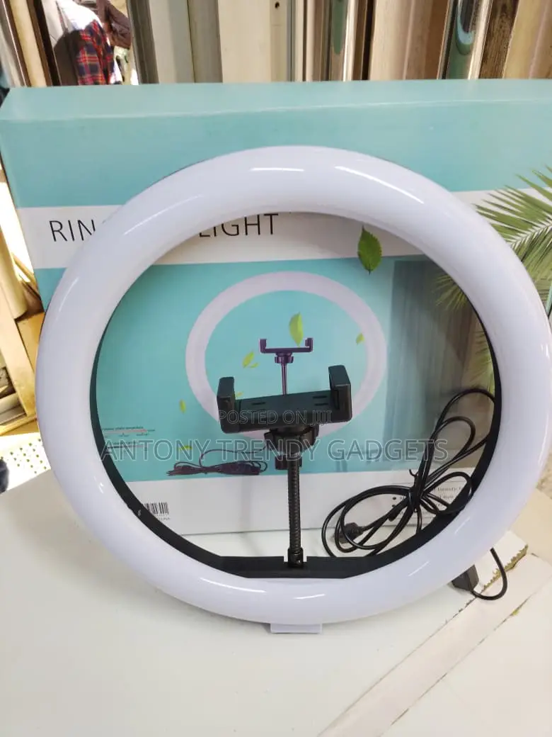 Portable 12” Led Ring Light With Stand – Dimmable Modes