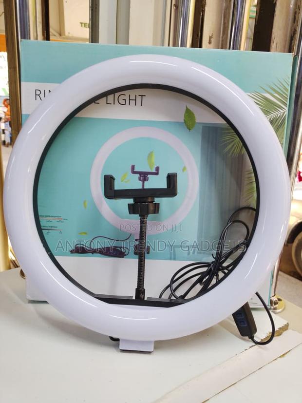 12 Inch Led Ring Light With Adjustable Stand & Phone Holder - main view