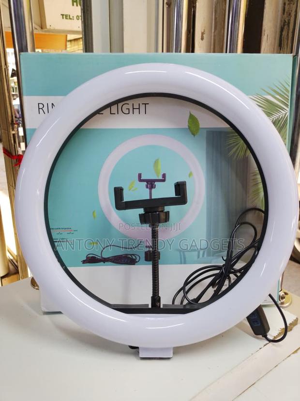 12 Inch Led Ring Light With Adjustable Stand & Phone Holder - thumbnail 2