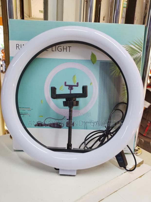 12 Inch Led Ring Light With Adjustable Stand & Phone Holder - thumbnail 3