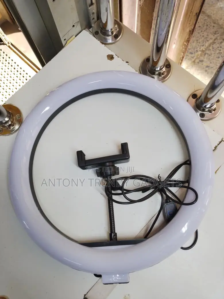 Usb 12” Ring Light With Stand For Makeup & Content Creation