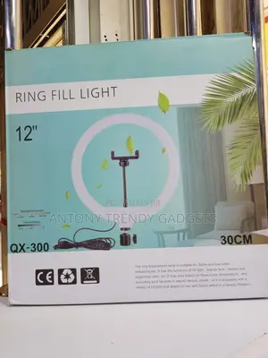 Usb 12” Ring Light With Stand For Makeup & Content Creation