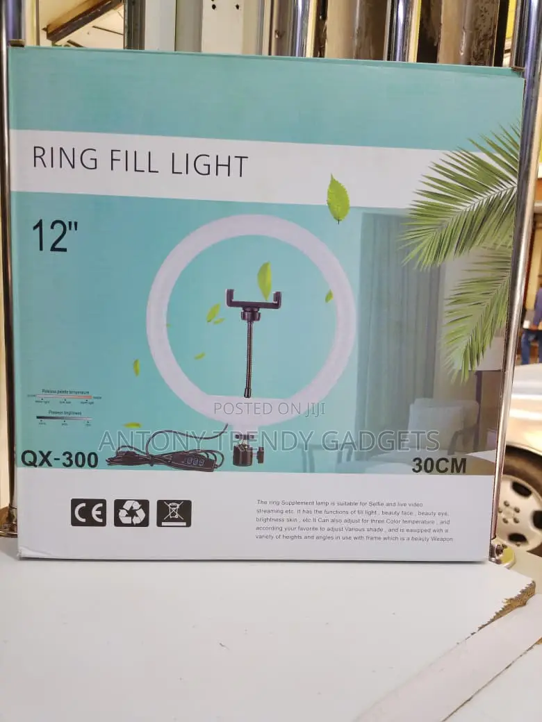 12 Inch Led Ring Light Stand Kit For Vlogging & Photography