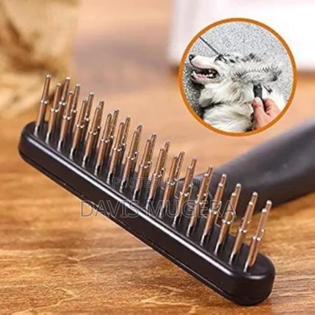 Razor Comb for Dogs (Rounded Teeth) Brush for Short Long Coat - thumbnail 4