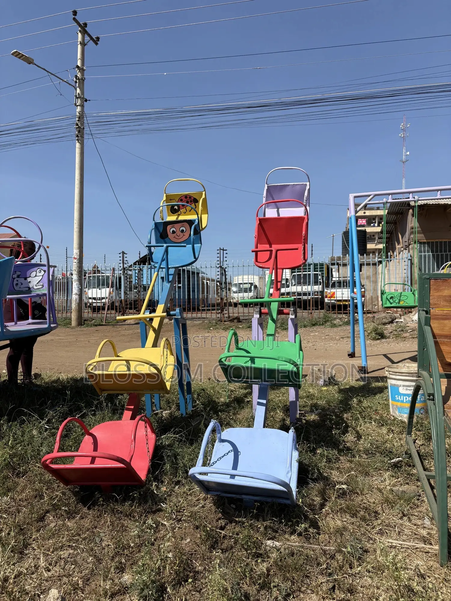 Kids Playground Equipment/4seater Seesaw/ Homes and Gardens