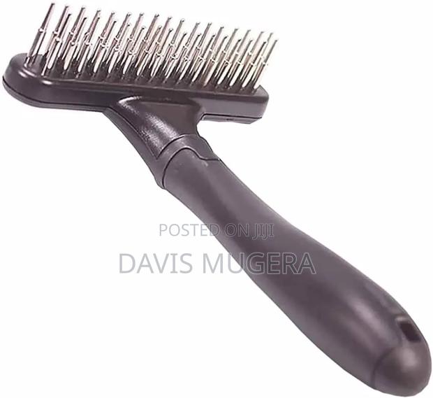 Razor Comb for Dogs (Rounded Teeth) Brush for Short Long Coat - thumbnail 6