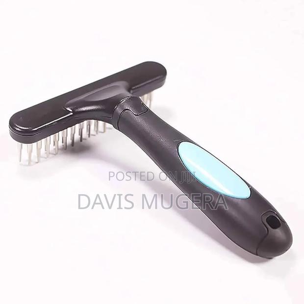Razor Comb for Dogs (Rounded Teeth) Brush for Short Long Coat - thumbnail 7