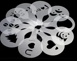 16pcs Cappuccino Coffee Stencils Template