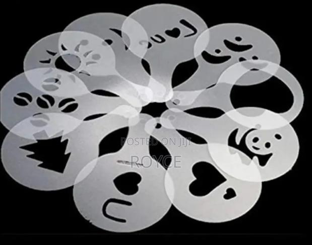 16pcs Cappuccino Coffee Stencils Template - thumbnail 2