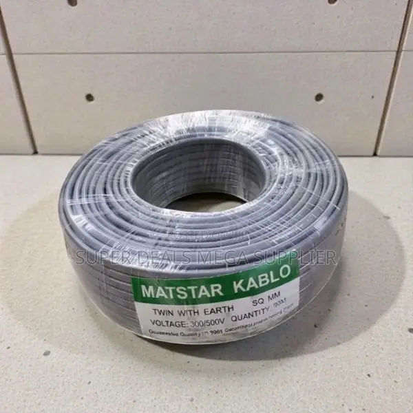Corrosion Resistant 1.5mm 90m Twin With Earth Flat Cable