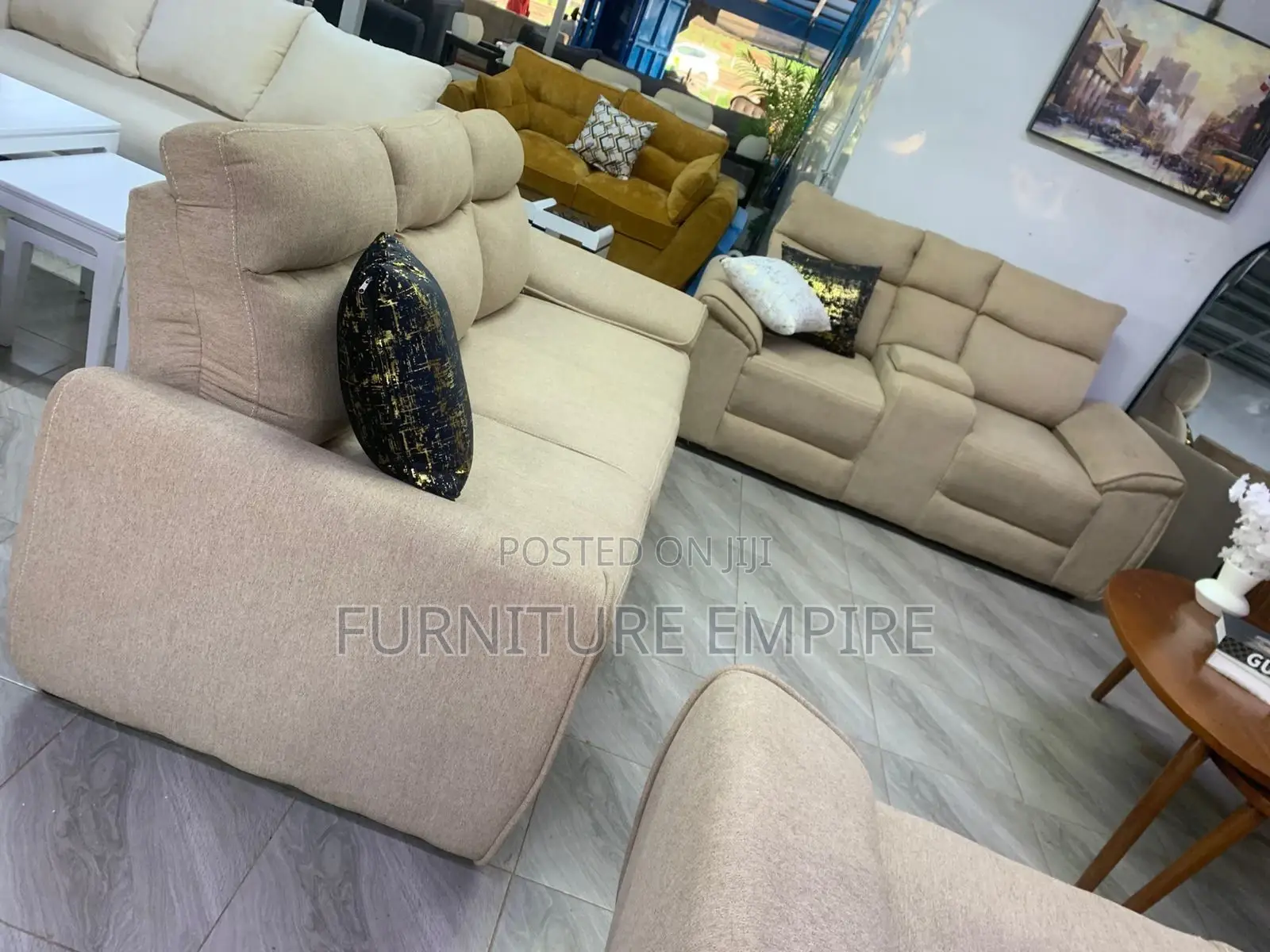 Inviting Dope 5 Seater Semi Recliner Sofa 3,2
