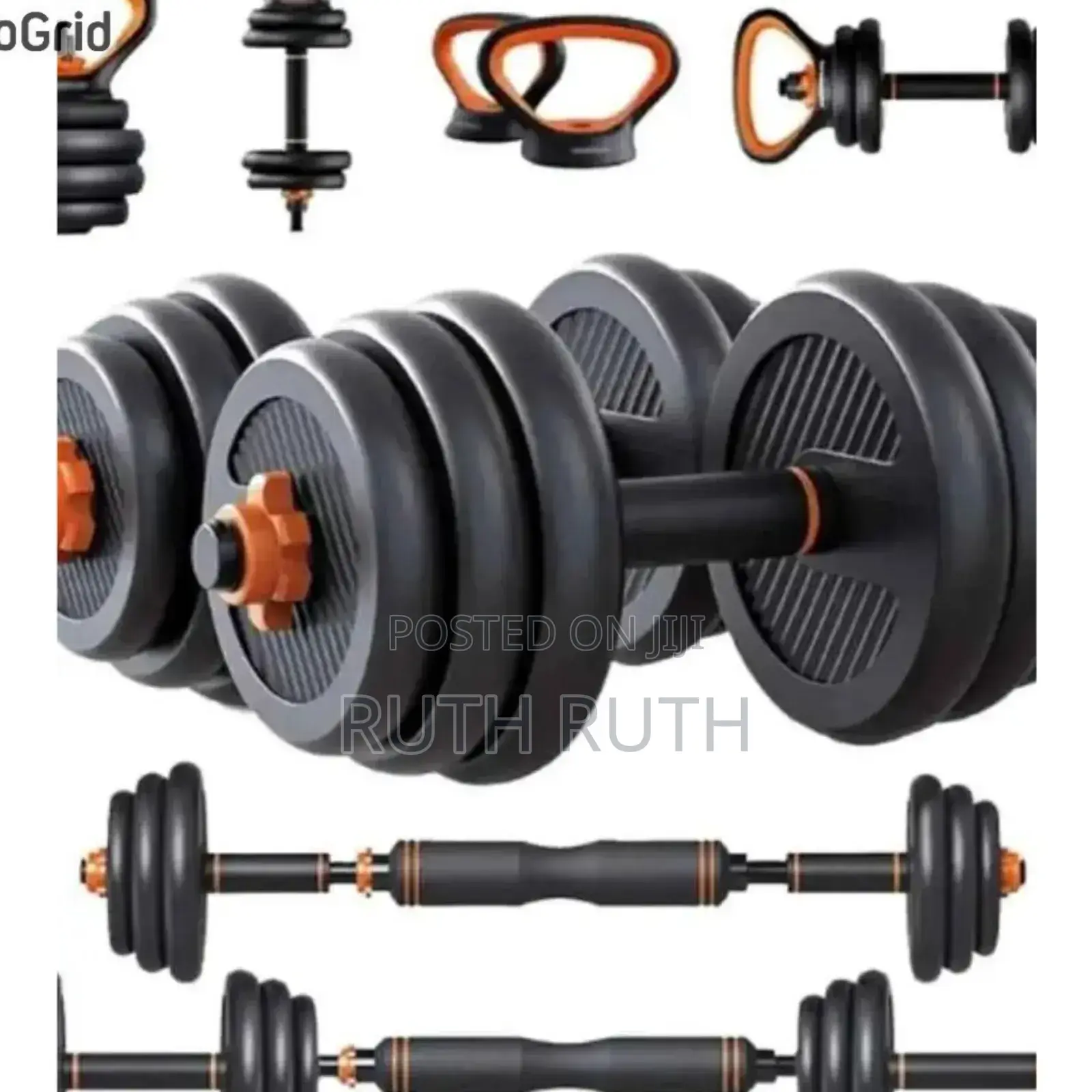 Adjustable Kettle Dumbbells 50 KGS 6 in 1