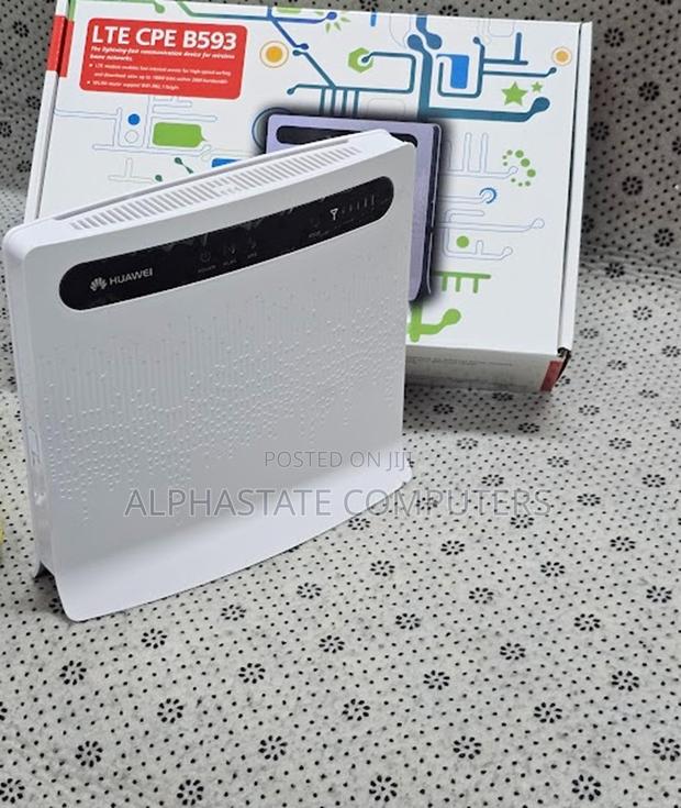 Huawei Lte Cpe B593 Sim Based Wireless Router With Multiple Lan Ports - main view