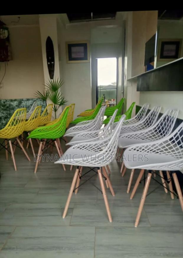 Modern Nordic Mesh Dining Chairs - main view